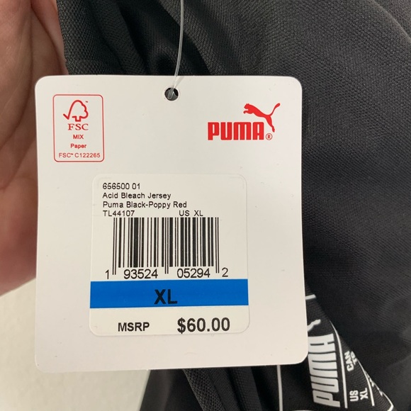 Puma Acid Bleach Striped Soccer Jersey #10 black - Picture 9 of 12